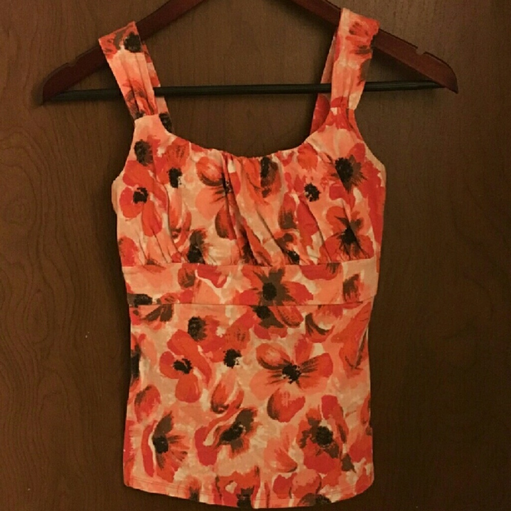 sold Ann Taylor Pink Floral Blouse